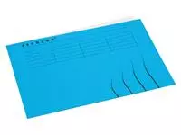 Een Vouwmap Secolor A4 gelijk 225gr blauw koop je bij EconOffice