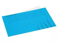 Een Vouwmap Secolor Folio gelijk 225gr blauw koop je bij MV Kantoortechniek B.V.