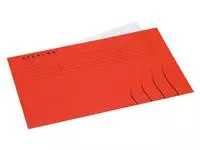 Een Vouwmap Secolor Folio gelijk 225gr rood koop je bij MV Kantoortechniek B.V.
