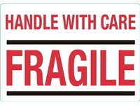 Een Waarschuwingsetiket IEZZY handle with care fragile 100mmx70mm 500st koop je bij Van Hoye Kantoor BV