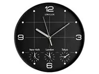 Een Wandklok Unilux On Time Ø 30.5cm zwart/wit koop je bij L&amp;N Partners voor Partners B.V.