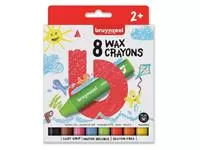 Een Waskrijt Bruynzeel Kids set à 8 stuks assorti koop je bij The Cartridge Company