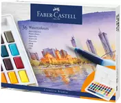 Een Waterverf Faber-Castell assorti palet à 36 stuks koop je bij Alles voor uw kantoor