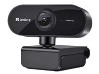 Een Webcam Sandberg USB FLEX 133-97 zwart koop je bij Goedkope Kantoorbenodigdheden