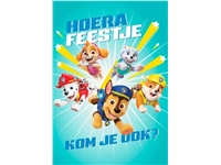 Wenskaart Hallmark uitnodiging Paw Patrol pak à 6 stuks