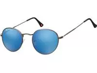 Een Zonnebril Montana met Revo blauw rond glas met staalkleurig koop je bij Van Leeuwen Boeken- en kantoorartikelen