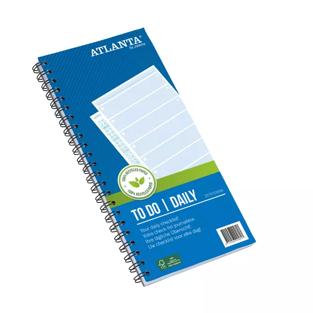 Een Things to do Atlanta Daily 140x297mm 125vel 70gr blauw koop je bij EconOffice