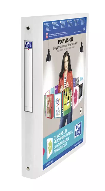 Een Presentatieringband Oxford Polyvision A4 4-rings O-mech 30mm rug transparant koop je bij EconOffice
