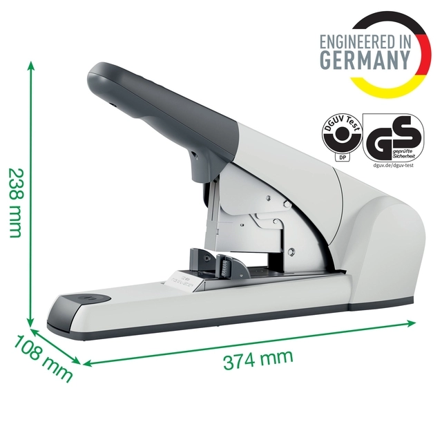 Een Nietmachine Leitz Heavy Duty Flat Clinch 120 vel zilver koop je bij Holzem Kantoorefficiency