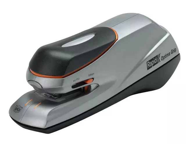 Een Nietmachine elektrisch Rapid Optima Grip 20vel zilver/zwart koop je bij EconOffice
