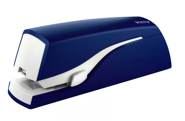 Een Nietmachine Leitz NeXXt elektrisch flatclinch 20 vel blauw koop je bij Van Leeuwen Boeken- en kantoorartikelen