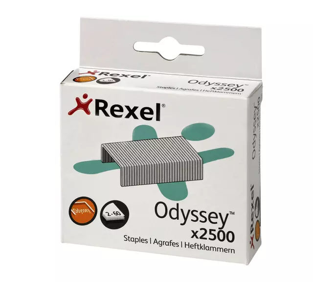 Een Nieten Rexel Odyssey verzinkt 2500 stuks koop je bij Van Leeuwen Boeken- en kantoorartikelen
