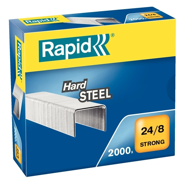 Een Nieten Rapid 24/8 staal strong 2000 stuks koop je bij KantoorProfi België BV