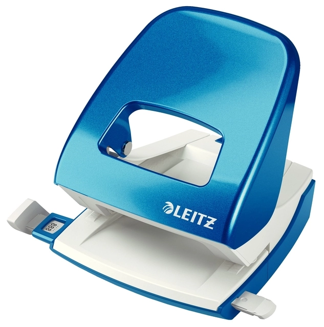 Een Perforator Leitz WOW 5008 NeXXt metaal 30 vel blauw koop je bij Buro De Peuter