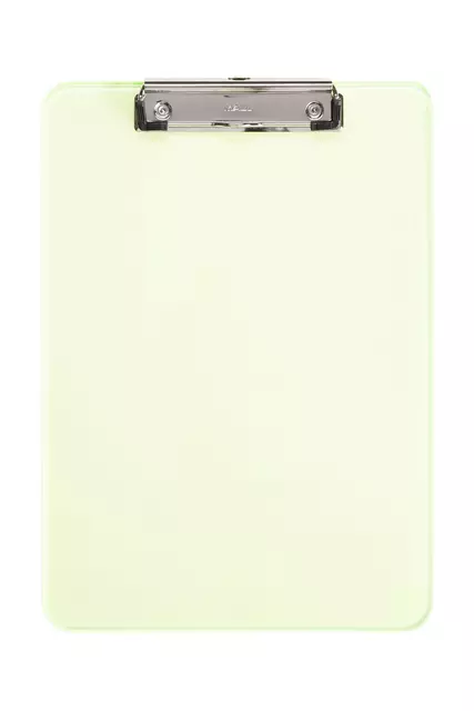 Een Klembord MAUL A4 staand transparant PS neon geel koop je bij KantoorProfi België BV
