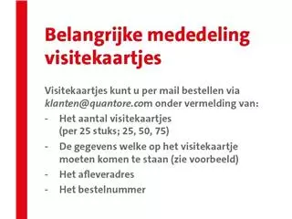 Visitekaartjes producten bestel je eenvoudig online bij Tonerinktshop