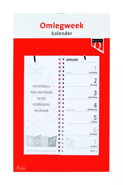 Een Weekomlegkalender 2024 Quantore koop je bij EconOffice