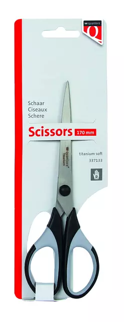 Een Schaar Quantore 170mm titanium soft grip handvat koop je bij NiceSupplies.nl