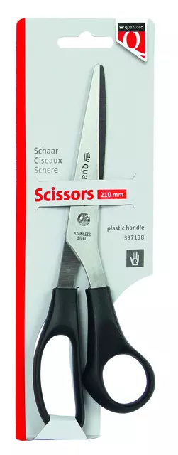 Een Schaar Quantore 210mm +plastic handvat zwart koop je bij NiceSupplies.nl