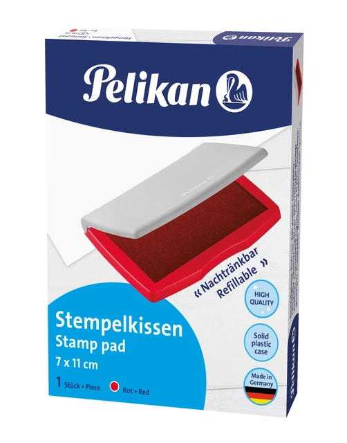 Een Stempelkussen Pelikan 2E 110x70mm rood koop je bij EconOffice