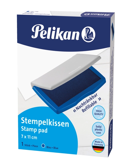 Een Stempelkussen Pelikan 2E 110x70mm blauw koop je bij EconOffice