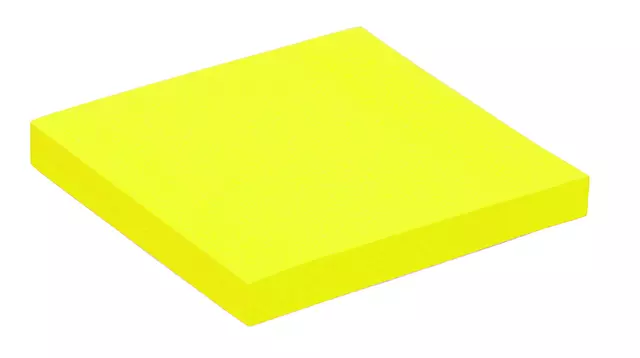 Een Memoblok Quantore 76x76mm neon geel koop je bij EconOffice
