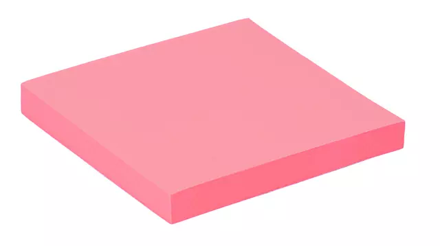 Een Memoblok Quantore 76x76mm roze koop je bij Van Leeuwen Boeken- en kantoorartikelen
