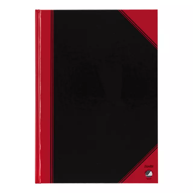 Een Notitieboek Bantex zwart/rood A4 lijn 70gr 96vel koop je bij MV Kantoortechniek B.V.