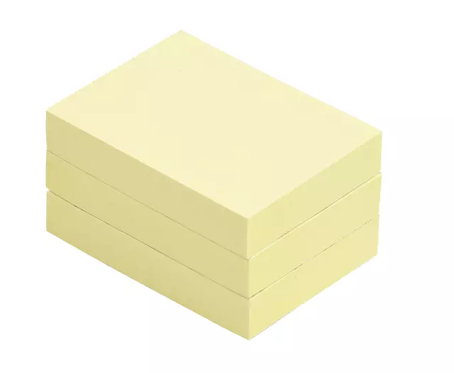 Een Memoblok Quantore 38x51mm geel koop je bij Van Leeuwen Boeken- en kantoorartikelen