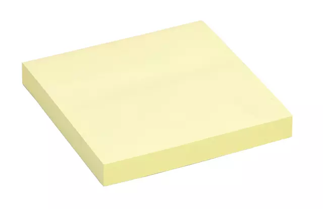 Een Memoblok Quantore 76x76mm geel koop je bij Kantoorvakhandel van der Heijde