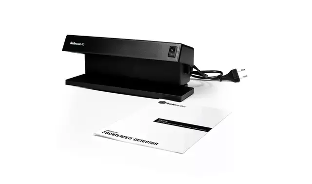 Een Valsgeld detector Safescan 45 UV zwart koop je bij EconOffice