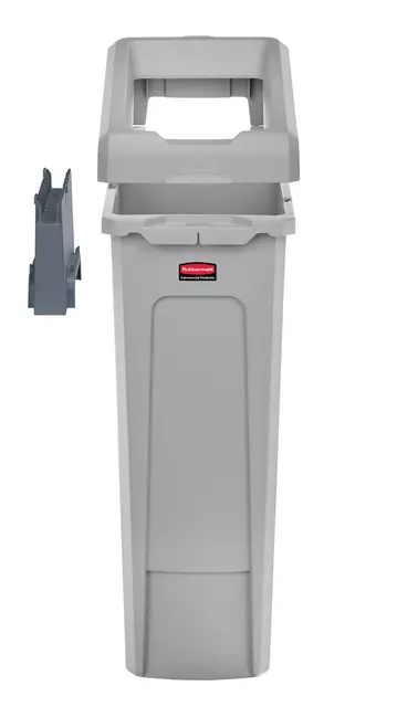 Een Afvalbak Rubbermaid Slim Jim Recyclestation starterset 87L grijs koop je bij L&N Partners voor Partners B.V.