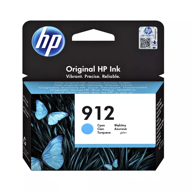 Een Inktcartridge HP 3YL77AE 912 blauw koop je bij Van Hoye Kantoor BV