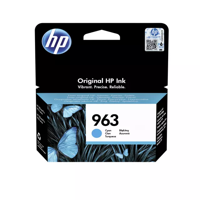 Een Inktcartridge HP 3JA23AE 963 blauw koop je bij MegaOffice