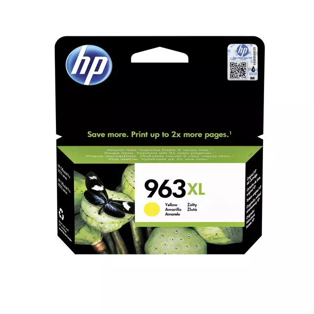 Buy your Inktcartridge HP 3JA29AE 963XL geel at QuickOffice BV