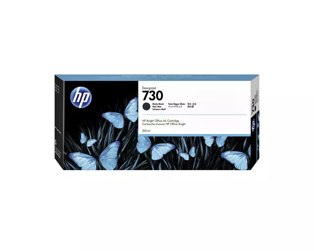 Een Inktcartridge HP P2V71A 730 300ml mat zwart koop je bij QuickOffice BV