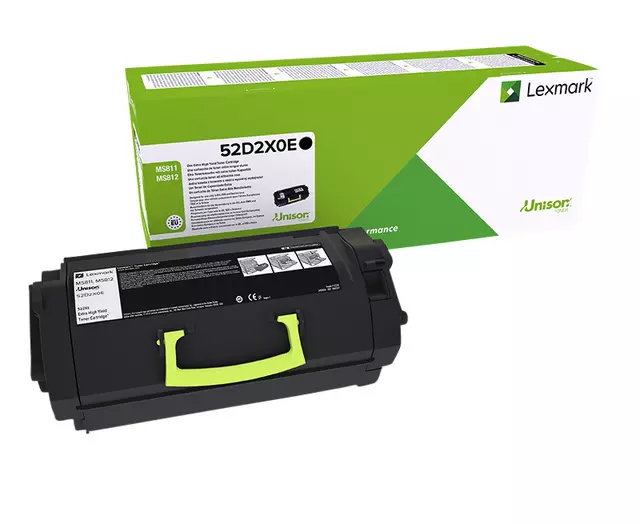 Een Tonercartridge Lexmark 52D2XOE prebate zwart koop je bij Goedkope Kantoorbenodigdheden