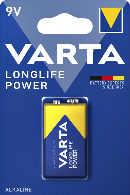 Een Batterij Varta Longlife Power 9Volt koop je bij L&N Partners voor Partners B.V.