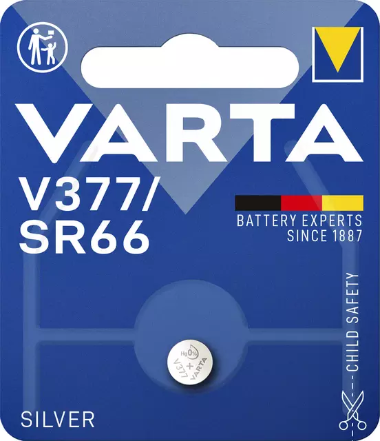 Een Batterij Varta knoopcel V377 horloge blister à 1stuk koop je bij L&N Partners voor Partners B.V.