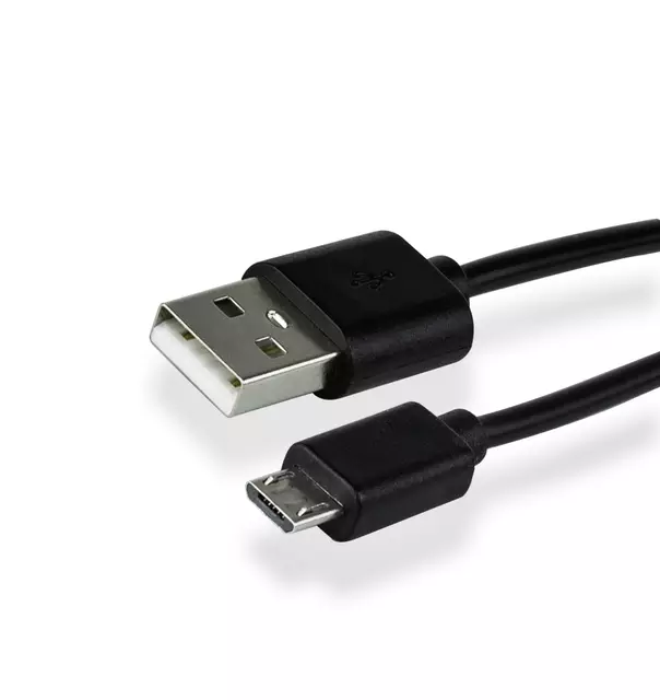 Een Kabel Green Mouse USB Micro-A 2.0 1 meter zwart koop je bij MV Kantoortechniek B.V.