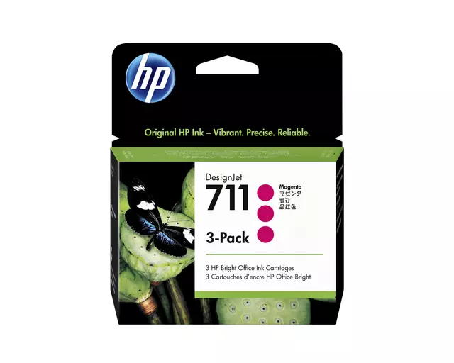 Buy your Inktcartridge HP CZ135A 711 rood at QuickOffice BV