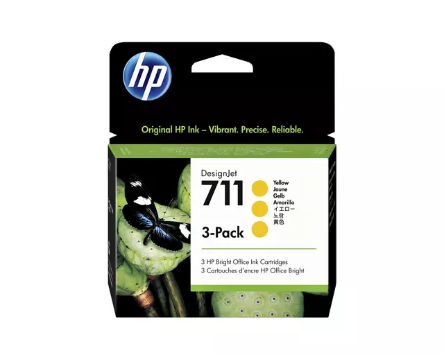 Buy your Inktcartridge HP CZ136A 711 geel at QuickOffice BV