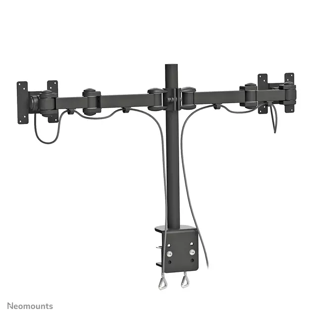 Een Monitorarm Neomounts D960D 2x10-27" met klem zwart koop je bij L&N Partners voor Partners B.V.