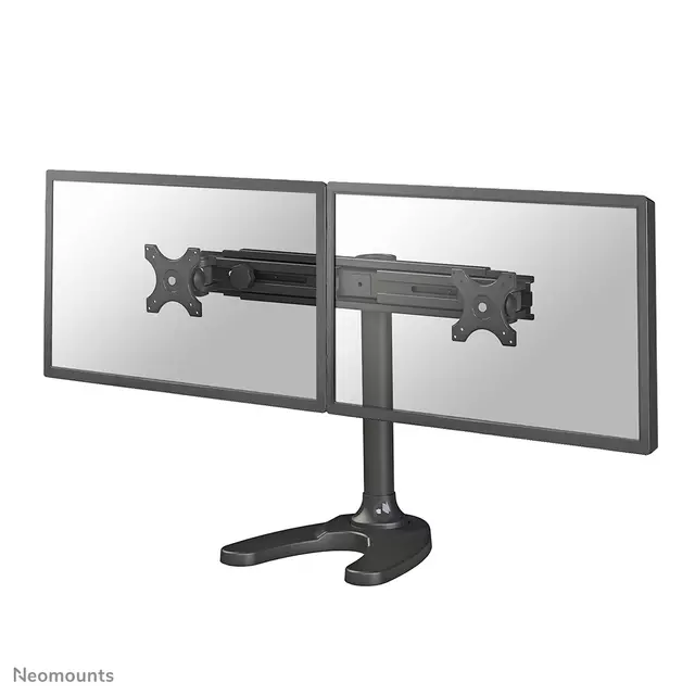 Een Monitorarm Neomounts D700DD 2x19-30" op voet zwart koop je bij EconOffice
