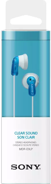 Een Oortelefoon Sony E9LP basic blauw koop je bij KantoorProfi België BV