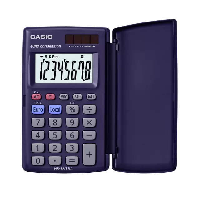 Een Rekenmachine Casio HS-8VERA koop je bij Unimark Office B.V.