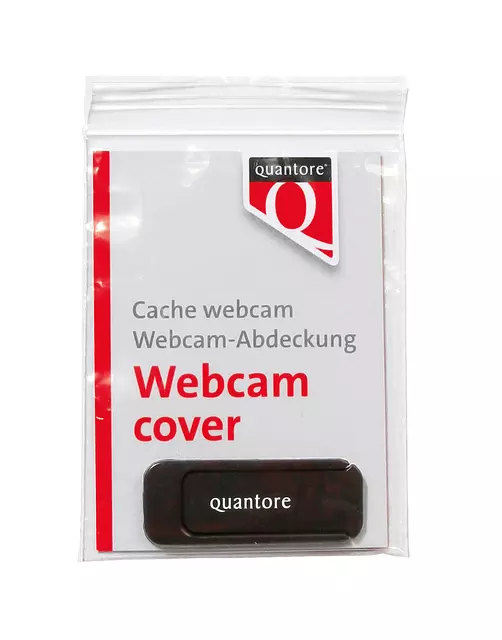 Een Webcamcover Quantore zwart koop je bij KantoorProfi België BV