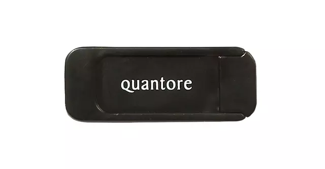 Een Webcamcover Quantore zwart koop je bij Van Leeuwen Boeken- en kantoorartikelen