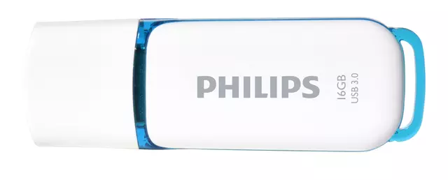 Een USB-stick 3.0 Philips Snow Edition Ocean Blue 16GB koop je bij EconOffice