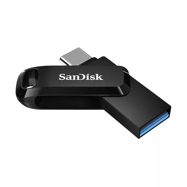 Een Clé USB 3.1 USB-C Sandisk Ultra Dual Drive Go 64Go koop je bij QuickOffice BV